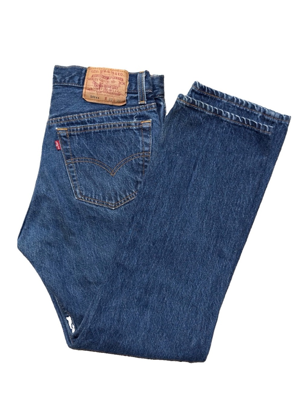 Vintage Levi’s 501 501xx Jeans 1994 Made in USA Men’s Size W33 L32 Button Fly - Picture 2 of 9